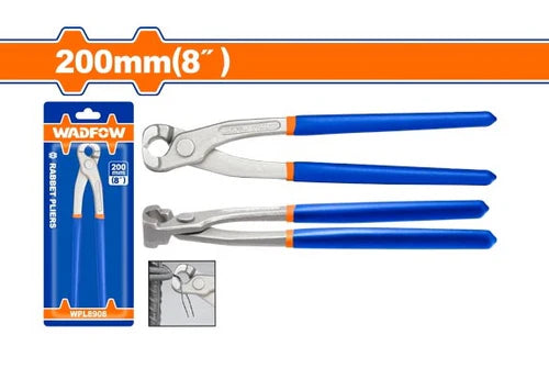 WADFOW 8-Inch Rabbet Pliers High-Leverage Tower Nippers with Polished Finish WPL8908