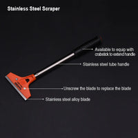 HARDEN 300mm Stainless Steel Scraper Wall & Floor Putty Knife 620217 Harden