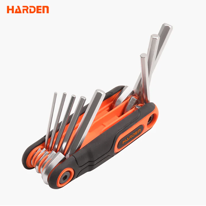 Harden 8-IN-1 Folding Hex Key Wrench | 540616