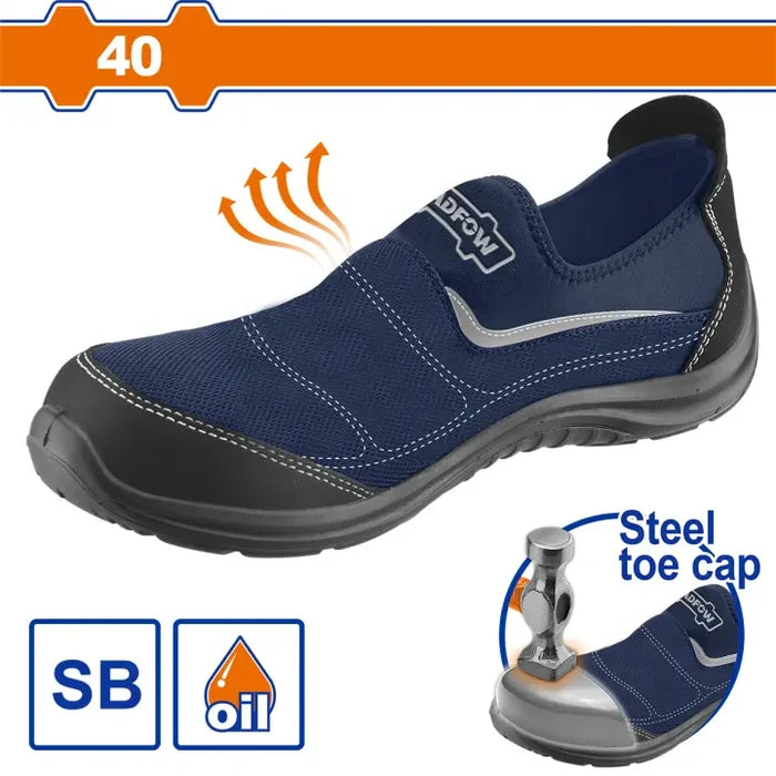 WADFOW WSB1540 Steel Toe Safety Boots Breathable Dual Density PU Sole SB Class Size 40 Wadfow