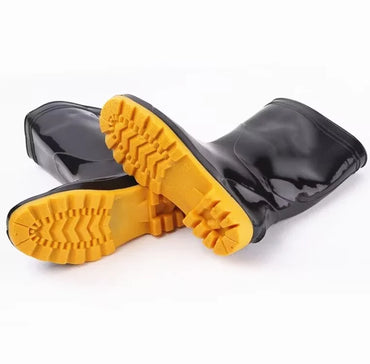 Black-Oil-Resistant-Waterproof-Long-Work-PVC-Safety-Rain-Boots_with-out-steel-toe-Marvisons-1
