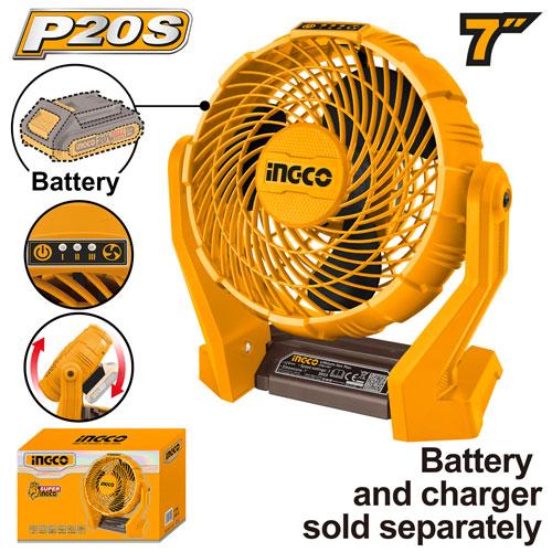 Ingco 20V Cordless Fan | CFALI2007 Ingco