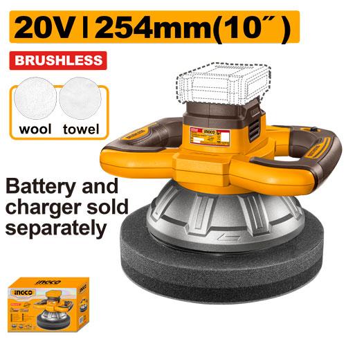 Ingco 20V 2500rpm Cordless Polisher | COPLI202548 Ingco