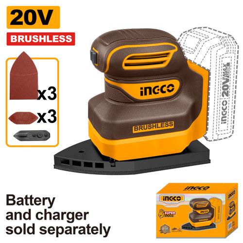 Ingco 20V 12000rpm Cordless Palm Sander | CPSLI2024 Ingco