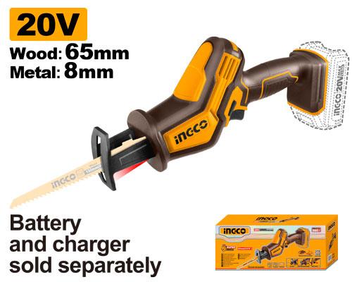 Ingco 20V 0-3200rpm Cordless Reciprocating Saw | CRSLI6508 Ingco