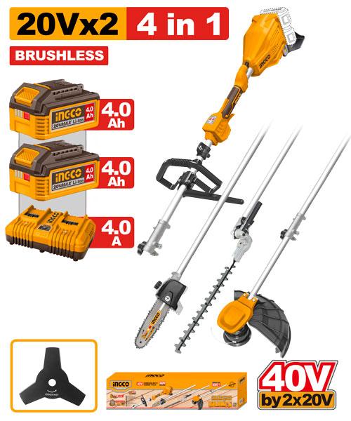 Ingco 40V(20V+20V) Cordless Multi Garden Tools | CSTLI2040386 Ingco