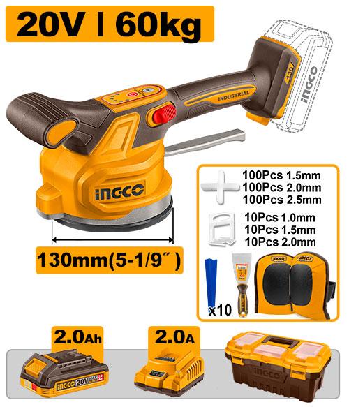 Ingco 20V 2.0Ah Cordless Tile Vibration Machine | CTVLI20018 Ingco