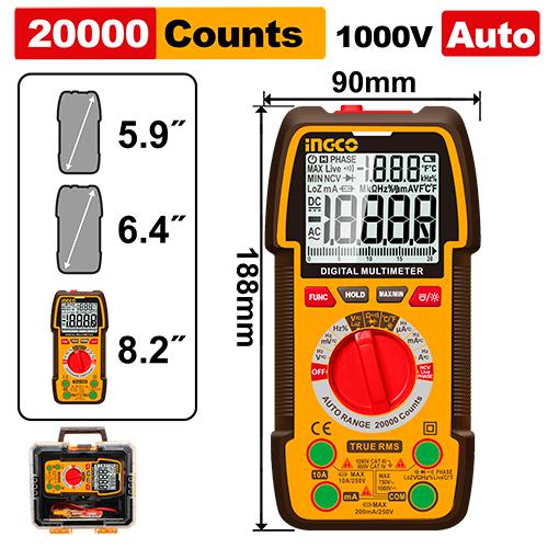 Ingco 20000 counts Digital multimeter | DM410003 Ingco