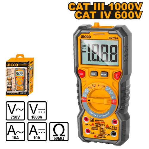 Ingco 6000 counts Digital multimeter | DM7504 Ingco