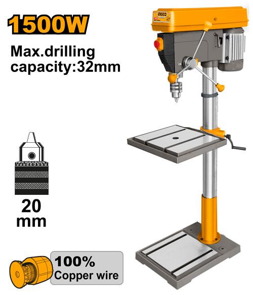Ingco 1500W 150-2020rpm Drill Press | DP3211005 Ingco