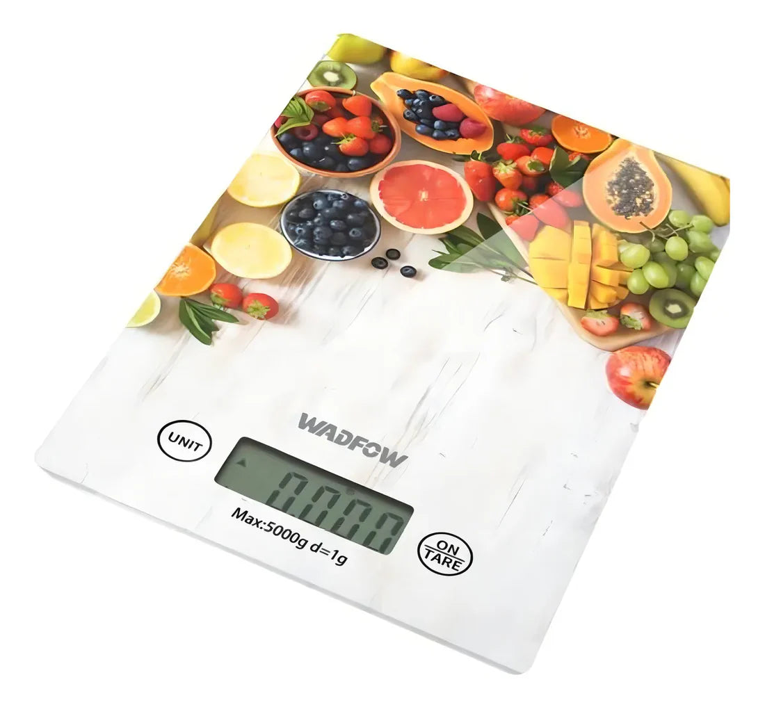 WADFOW 5kg Digital Glass Kitchen Scale for Precise Cooking WKE4506