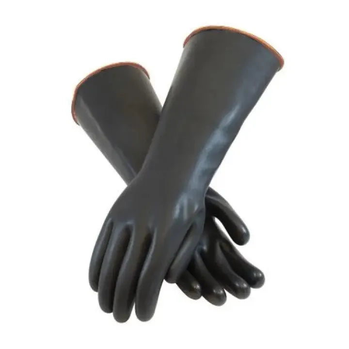 Electric PVC Rubber long gloves Electrical Insulating Rubber Gloves 11000 Volts Marvi Sons