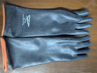 Electric PVC Rubber long gloves Electrical Insulating Rubber Gloves 11000 Volts Marvi Sons