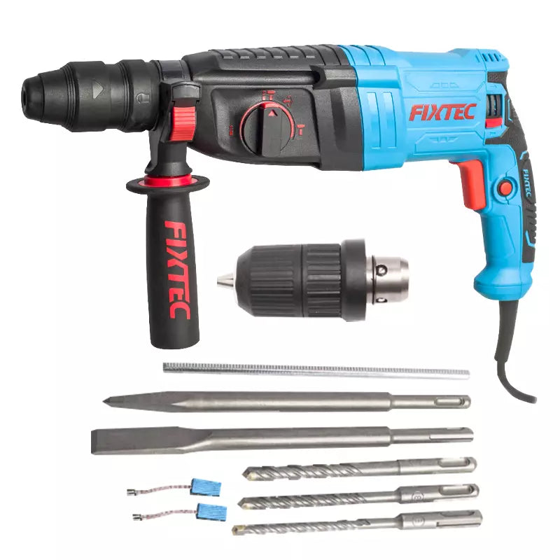 FIXTEC 800W 26mm SDS-Plus Rotary Hammer Drill - FRH80001 FIXTEC
