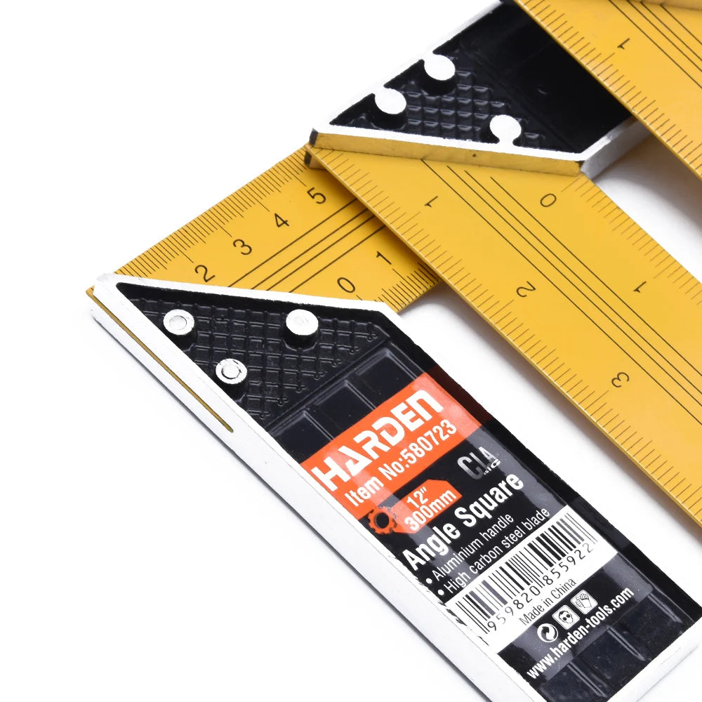 HARDEN 12-Inch (300mm) Professional Steel L-Square | 580723 Harden