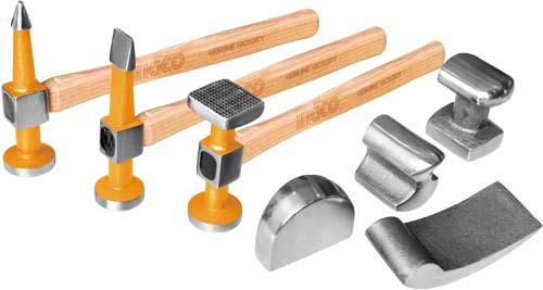 Ingco 7 Pcs Body and Fender Hammer Set | HBAFH0711 Ingco