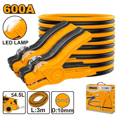 Ingco Booster Cable with Lamp | HBTCP6008L Ingco