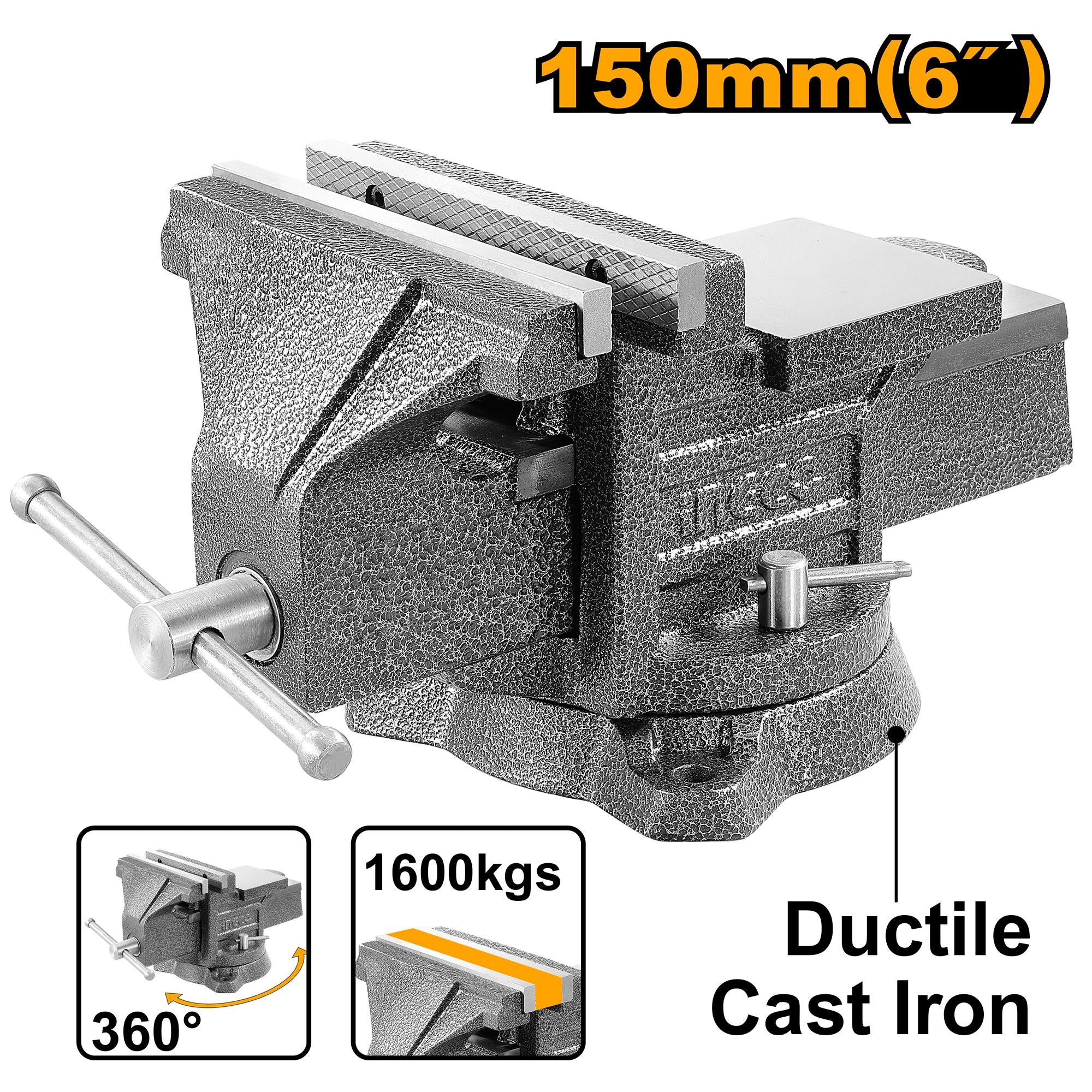 Ingco 11.2kg 6 inch Bench Vice | HBV086 Ingco