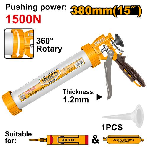 Ingco 380mm Aluminum Caulking Gun | HCG0115 Ingco