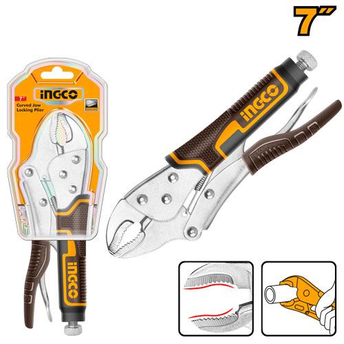 Ingco 7 inch Curved Jaw Locking Plier | HCJLW0207 Ingco