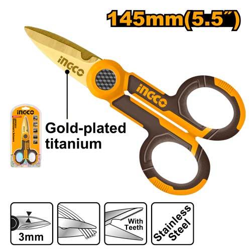 Ingco 145mm Electrician's Scissors | HES02855 Ingco