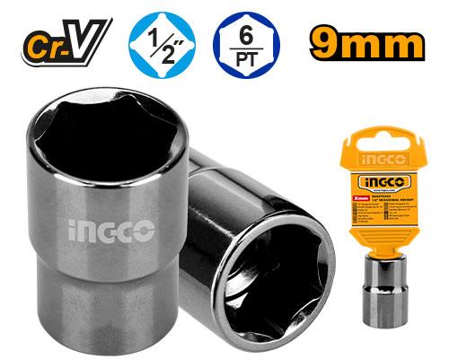 Ingco 9mm 1/2 Inch Hexagonal Socket | HHAST12091 Ingco