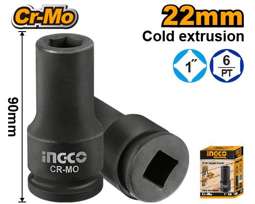 Ingco 22mm 1 Inch DR. Impact Socket | HHIS0122L Ingco