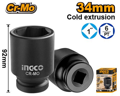 Ingco 34mm 1 Inch DR. Impact Socket | HHIS0134L Ingco