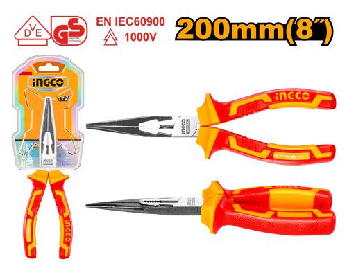 Ingco 8 inch/200mm Insulated Long Nose Pliers | HILNP28208 Ingco