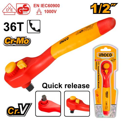 Ingco 250mm 1/2 Insulated Ratchet Wrench | HIRTH121 Ingco