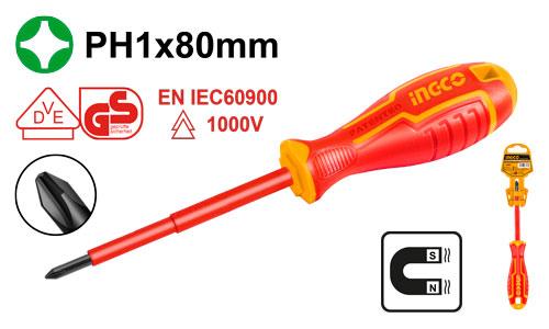 Ingco Insulated Screwdriver | HISD81PH180 Ingco