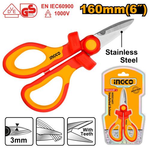 Ingco 160mm Insulated Scissor | HISS1601 Ingco