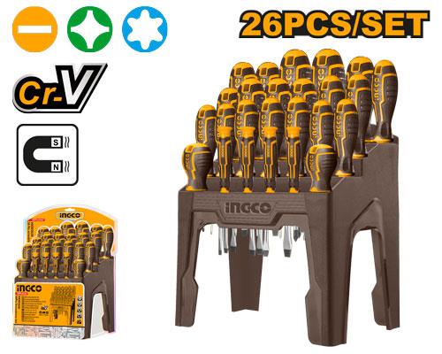 Ingco 26 Pcs Screwdriver Set | HKSD2628 Ingco