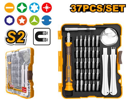 Ingco 4X60mm 37 Pcs Precision Screwdriver Set | HKSDB0378 Ingco
