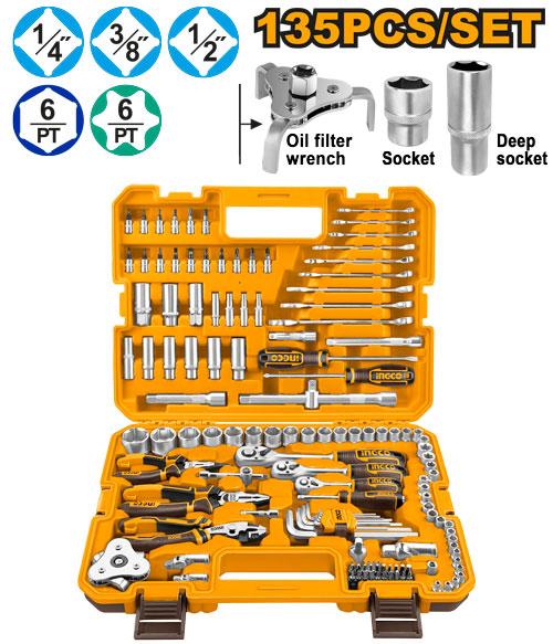 Ingco 135 Pcs Combination Tools Set | HKTHP21351 Ingco
