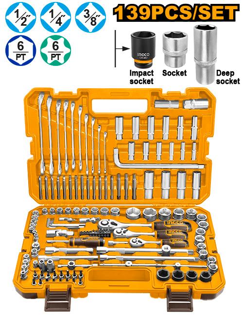 Ingco 139 Pcs Combination Tools Set | HKTHP21391 Ingco