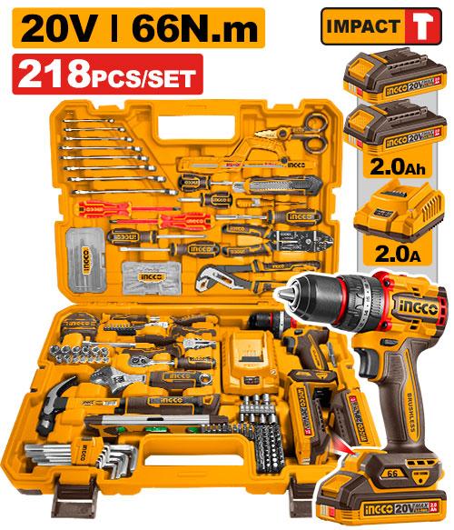 Ingco 218 Pcs Professional Tools Set | HKTHP42182 Ingco