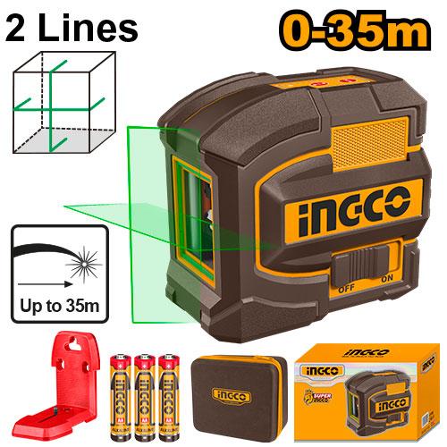 Ingco 35m 2 Lines Self-leveling line laser | HLL1S6601 Ingco