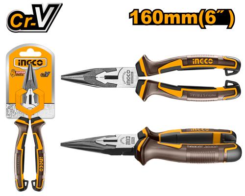 Ingco 6 inch/160mm Long Nose Pliers | HLNP28168 Ingco