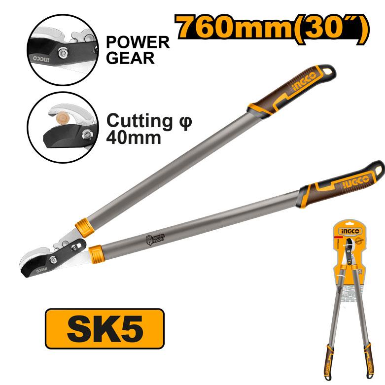 Ingco 40mm 30"(760mm) Lopper shears with gear | HLT7608 Ingco