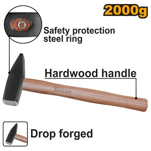 Ingco 2000g Machinist Hammer | HMH042000 Ingco