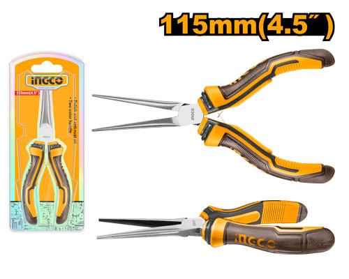 Ingco 4.5 inch/115mm Mini Needle Nose Pliers | HMNNP08115 Ingco