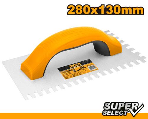 Ingco 230x100mm Plastering Trowel with Teeth | HPTT231025 Ingco