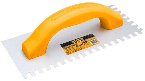 Ingco 230x100mm Plastering Trowel with Teeth | HPTT23108 Ingco