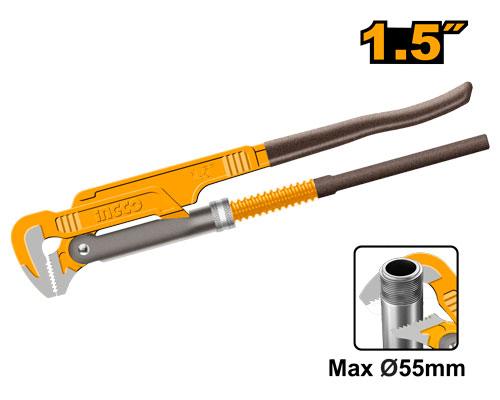 Ingco 55mm 90 Degree Heavy Duty Swedish Pipe Wrench | HPW04151 Ingco