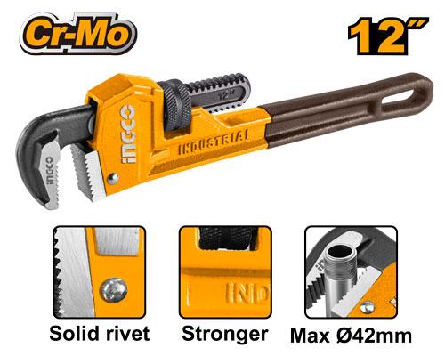 Ingco 12 inch 42mm Pipe Wrench | HPW0812 Ingco