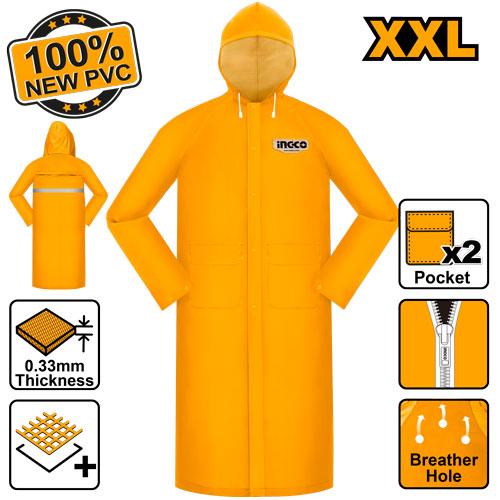 Ingco Size XXL 120cm Rain coat | HRCTL031.XXL Ingco