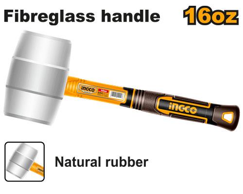 Ingco 16oz Rubber Hammer | HRUH8916 Ingco