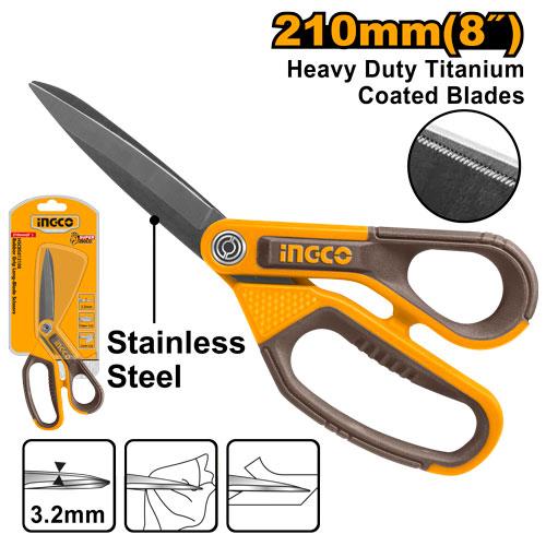 Ingco 210mm Rubber Grip Long-Blade Scissors | HSCRS812108 Ingco