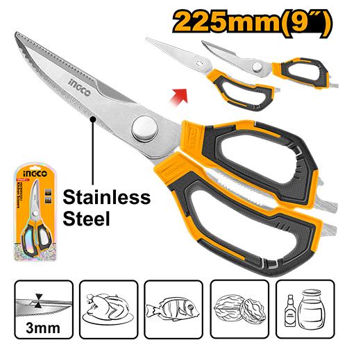 Ingco 225mm Kitchen Scissors | HSCRS822251 Ingco